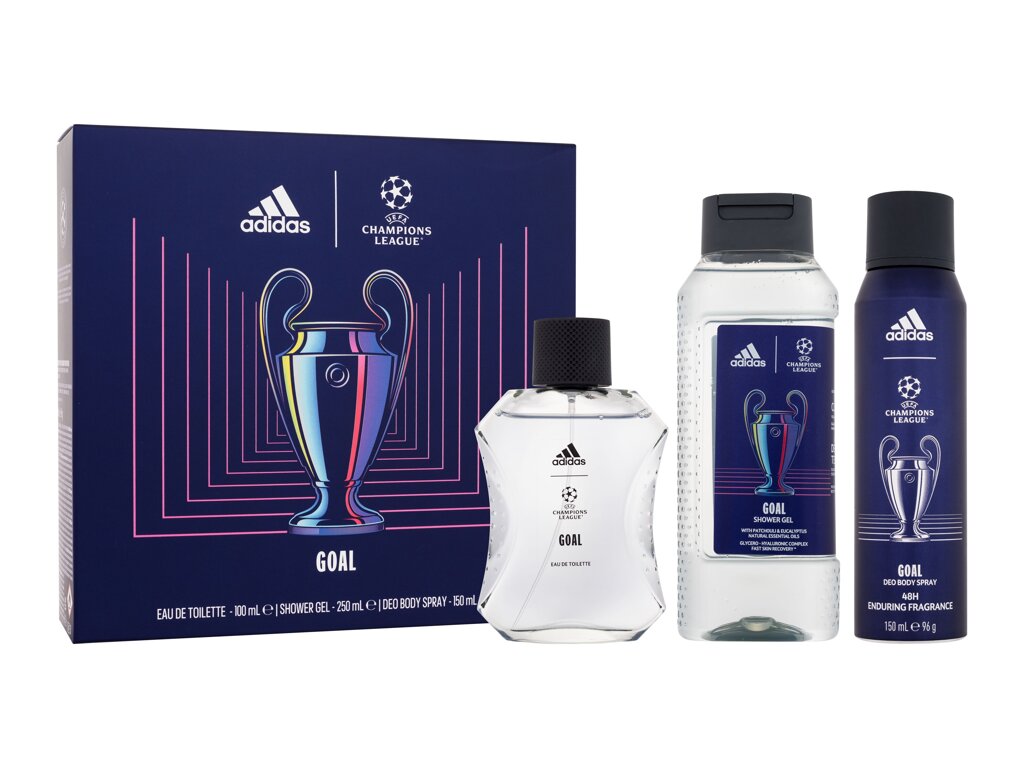 Adidas UEFA Champions League Goal Eau De Toilette 100 ml Set