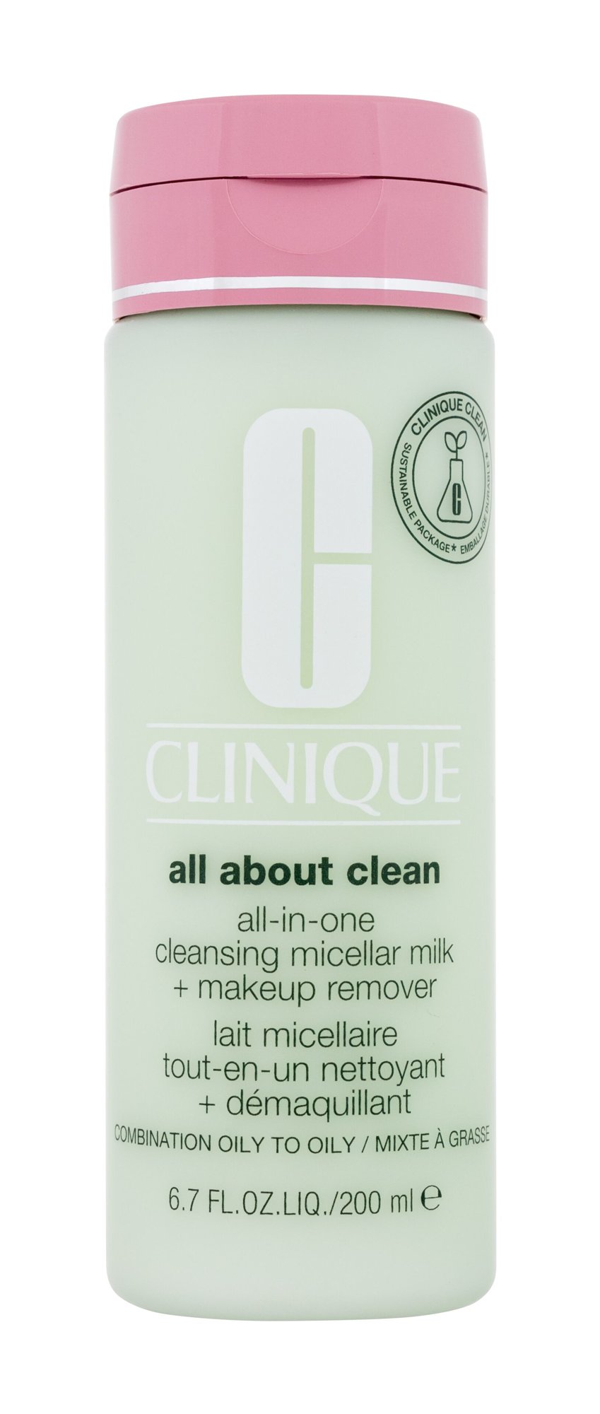Clinique All About Clean Cleansing Micellar Milk + Makeup Remover veido pienelis 