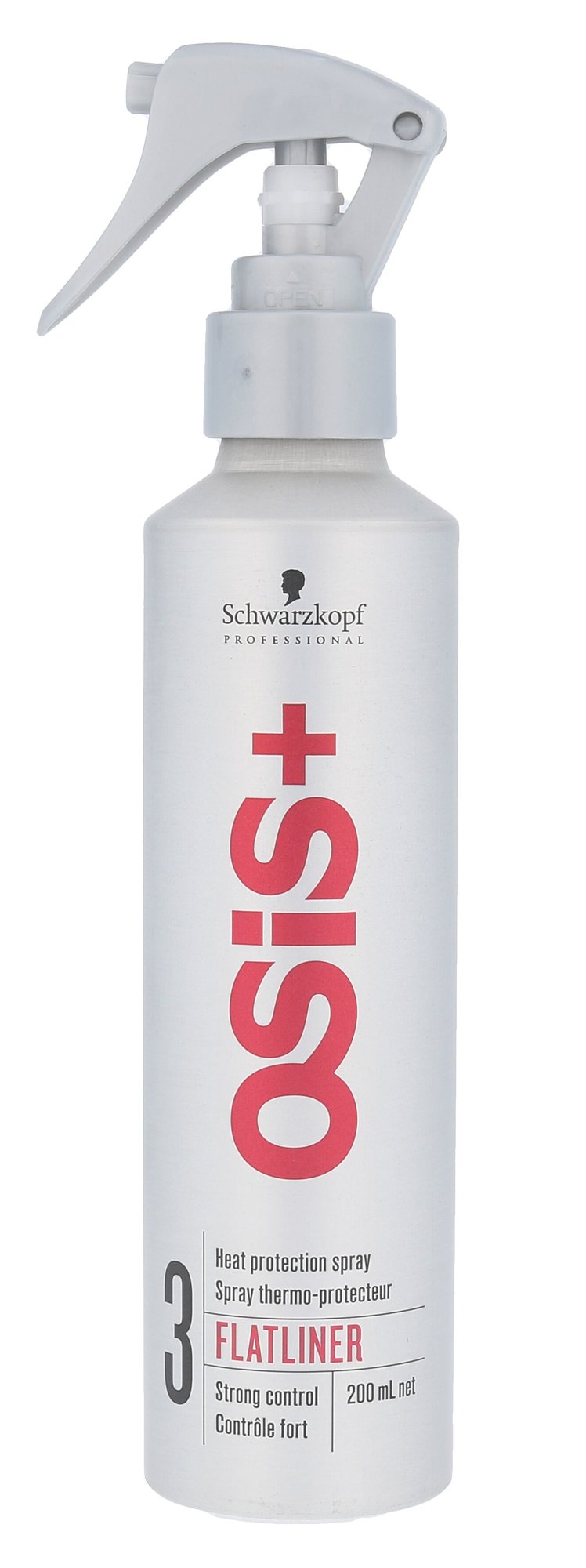 Schwarzkopf Osis+ Flatliner Heat Protection Spray Kar&scaron;tam plaukų modeliavimui 200 ml Damaged box