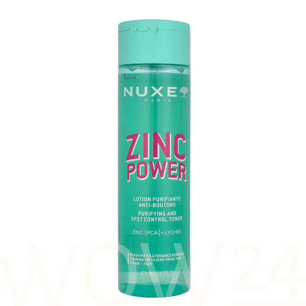 Nuxe Zinc Power Purifying And Spot Control Toner Valomasis vanduo Micelinis valomasis vanduo Unisex