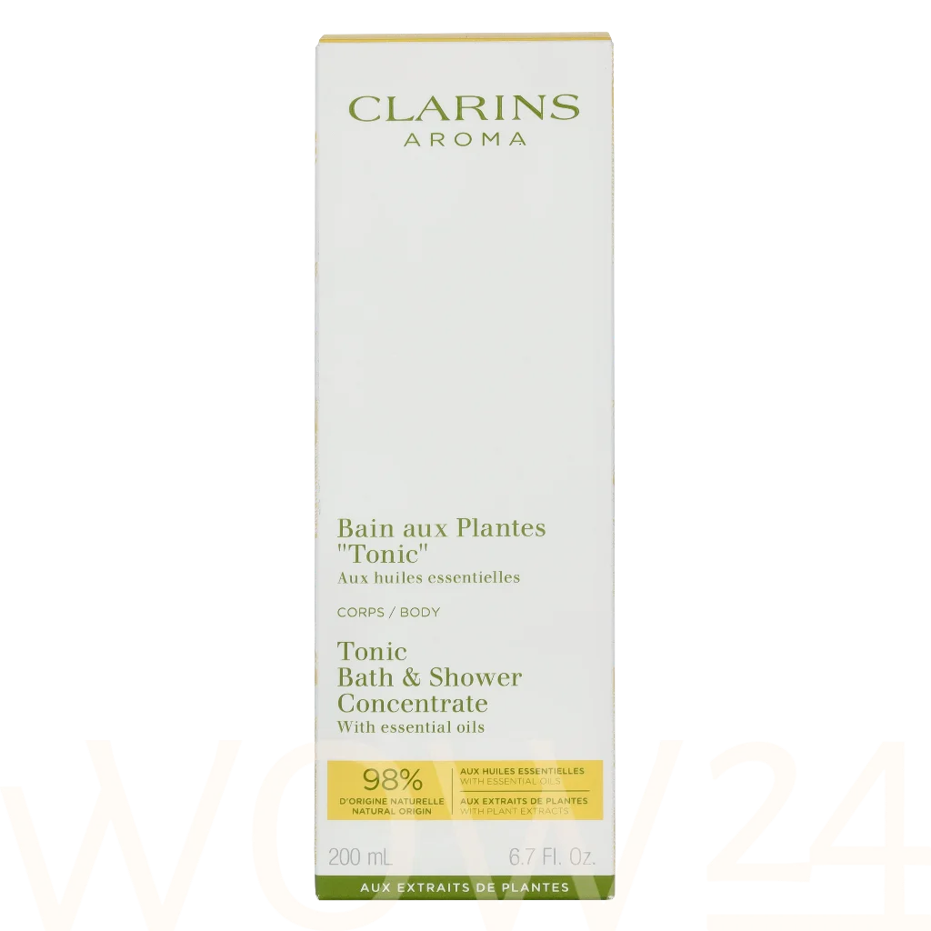  Clarins Tonic Bath & Shower Concentrate 200 ml natūrali veido odos priežiūros priemonė