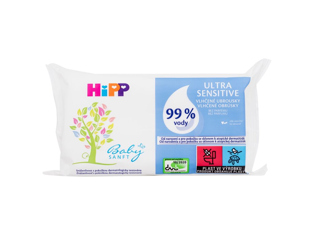 Hipp Babysanft Ultra Sensitive Wet Wipes drėgnos servetėlės