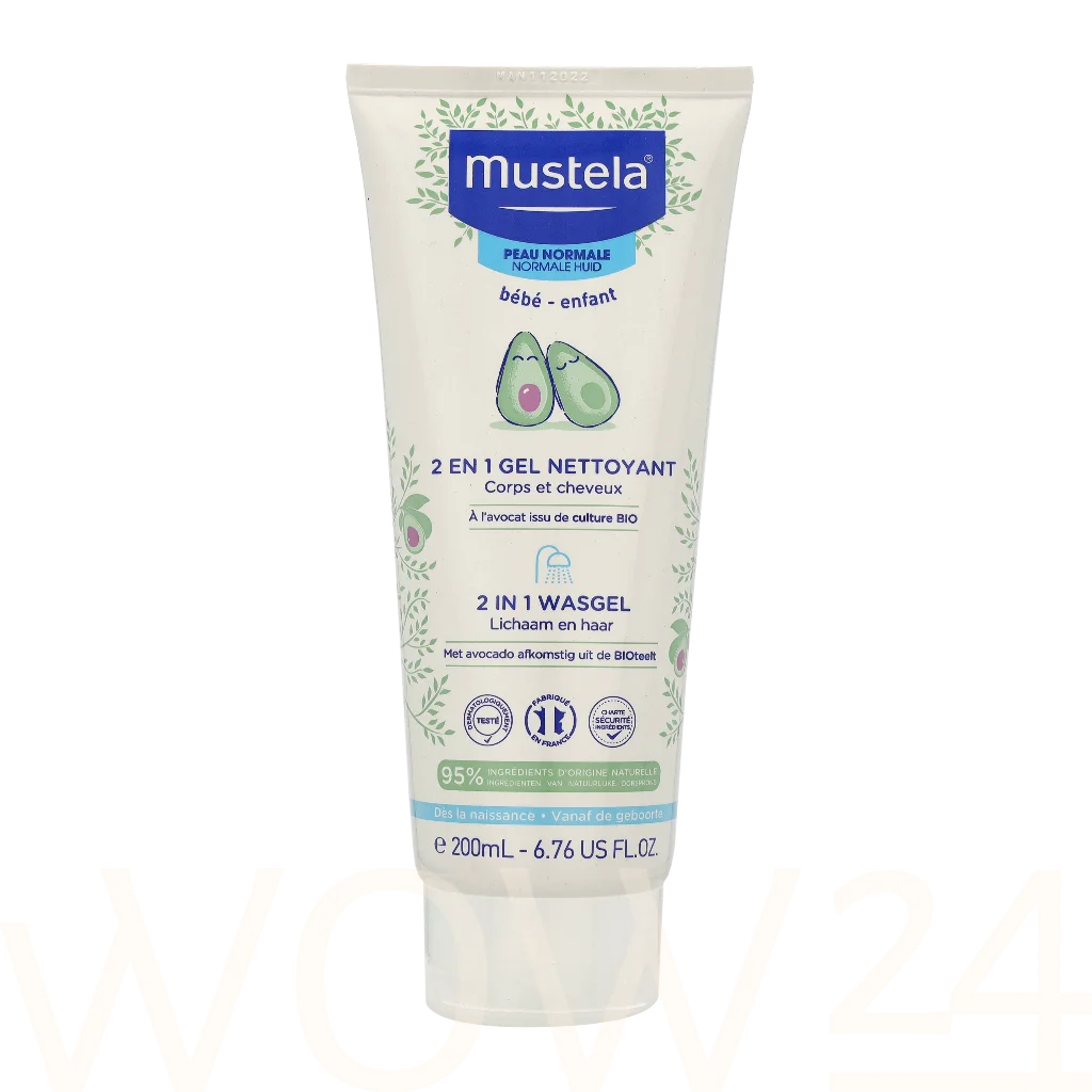 Mustela Mustela 2-In-1 Cleansing Gel 200 ml Vaikams Du&scaron;o želė