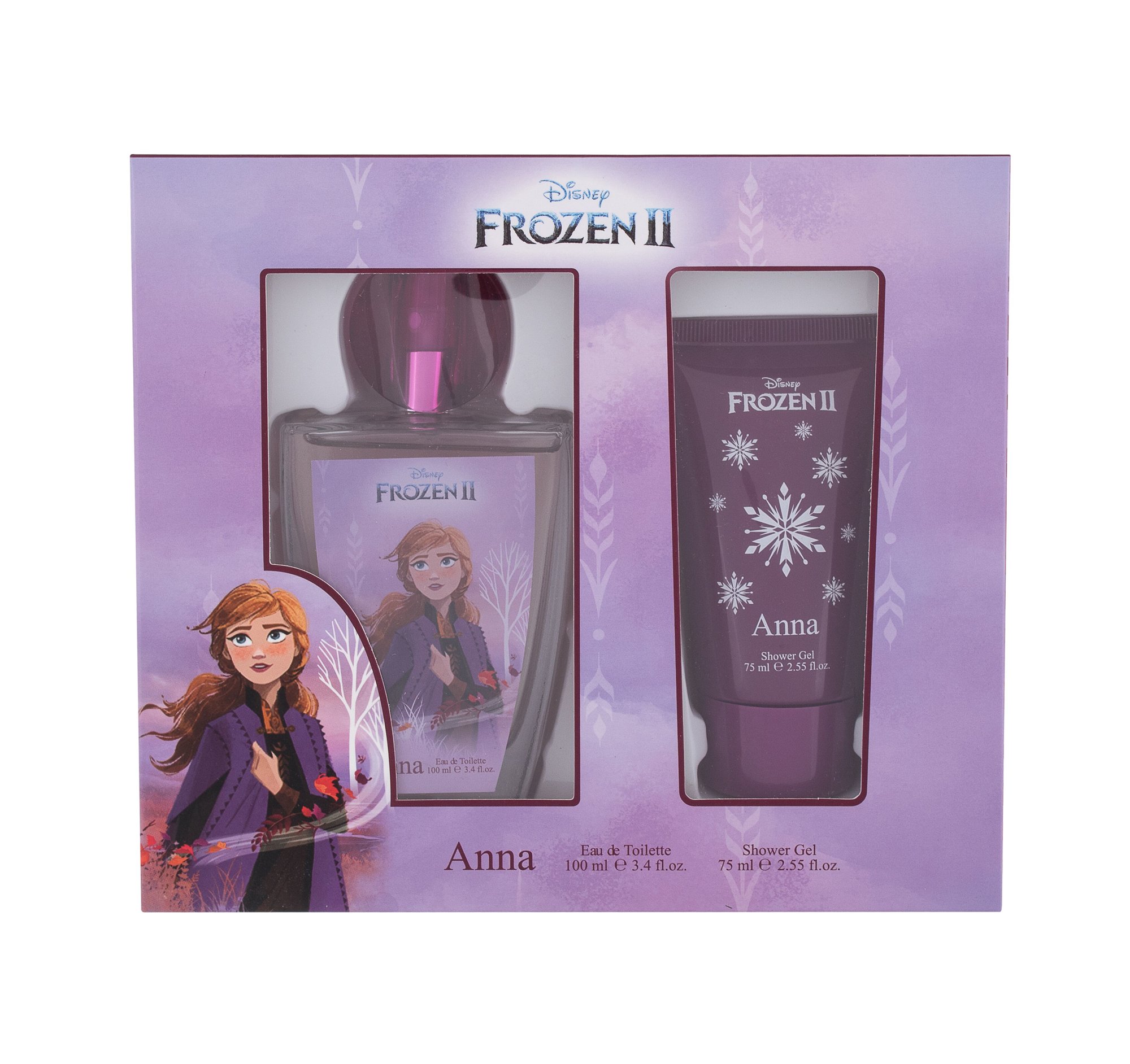 Disney Frozen II Anna 100ml Edt 100 ml + Shower Gel 75 ml Kvepalai Vaikams EDT Rinkinys (Pažeista pakuotė)