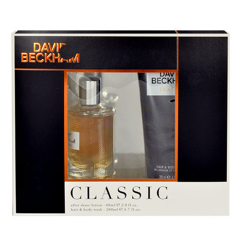 David Beckham Classic 60ml 60ml aftershave lotion + 200ml shower gel Kvepalai Vyrams Aftershave Rinkinys (Pažeista pakuotė)