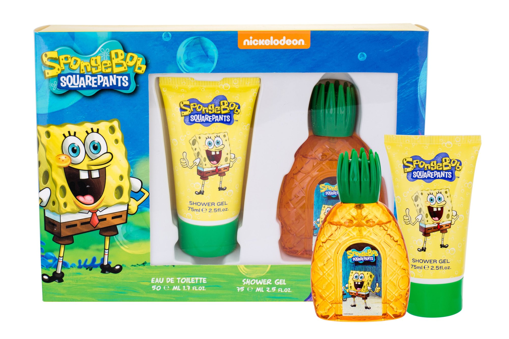 SpongeBob Squarepants SpongeBob 50ml Edt 50 ml + Shower Gel 75 ml Kvepalai Vaikams EDT Rinkinys (Pažeista pakuotė)