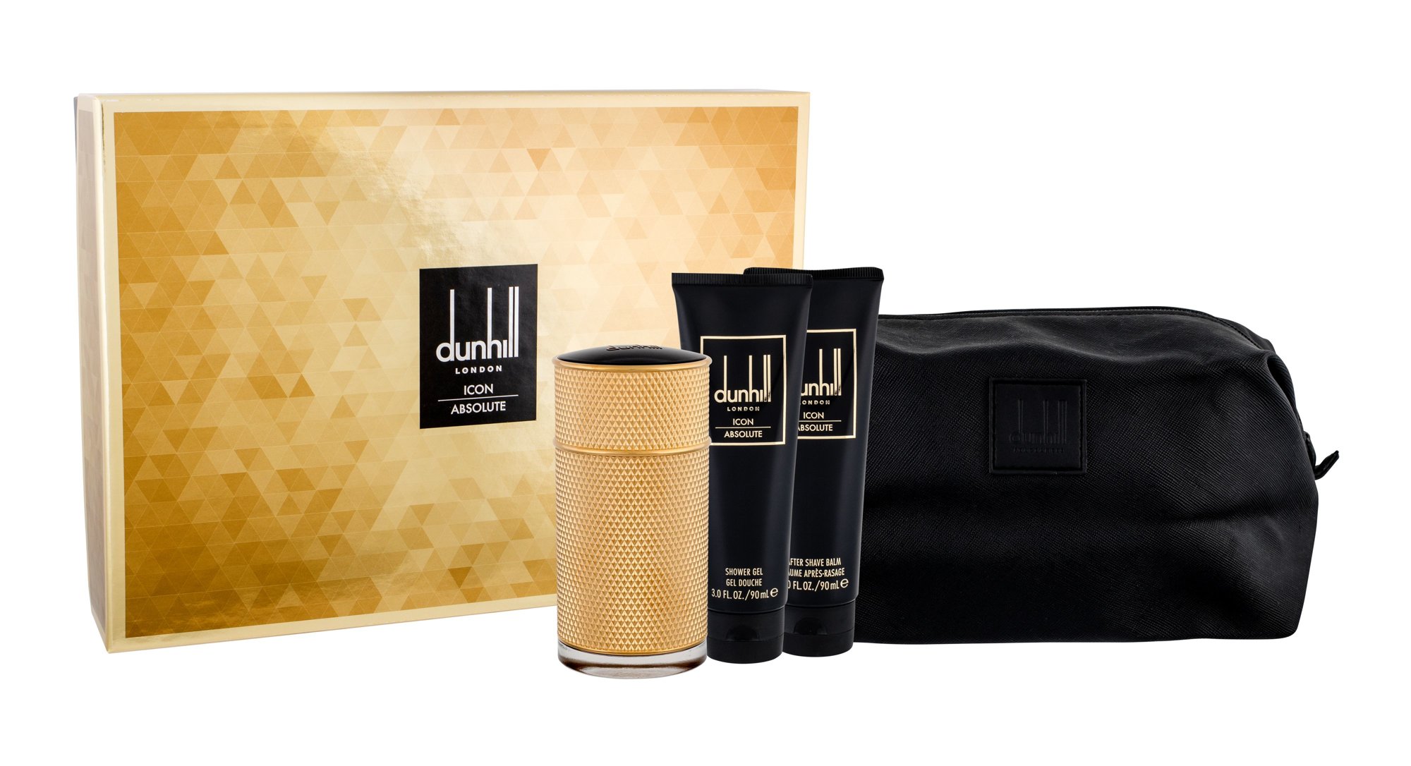 Dunhill Icon Absolute 100 ml EDP 100 ML + SHOWER GEL 90 ML + AFTERSHAVE BALM 90 ML + COSMETIC BAG Kvepalai Vyrams EDP