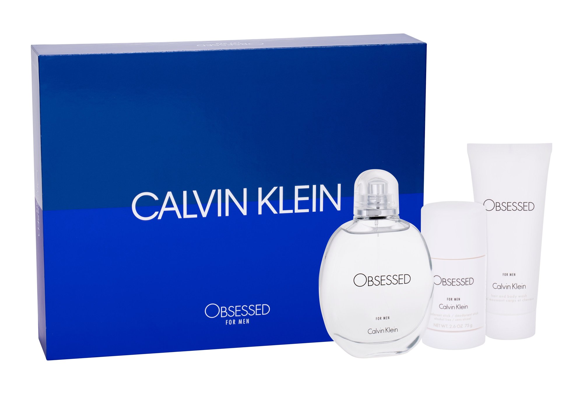 Calvin Klein Obsessed 125ml Edt 125 ml + Shower gel 100 ml + deostick 75 ml Kvepalai Vyrams EDT Rinkinys