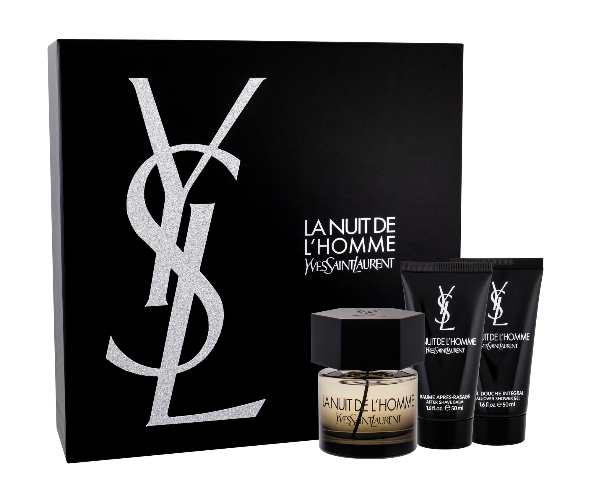 Yves Saint Laurent La Nuit De L Homme 60ml Edt 60ml +50ml After shave balm + 50ml Shower gel Kvepalai Vyrams EDT Rinkinys