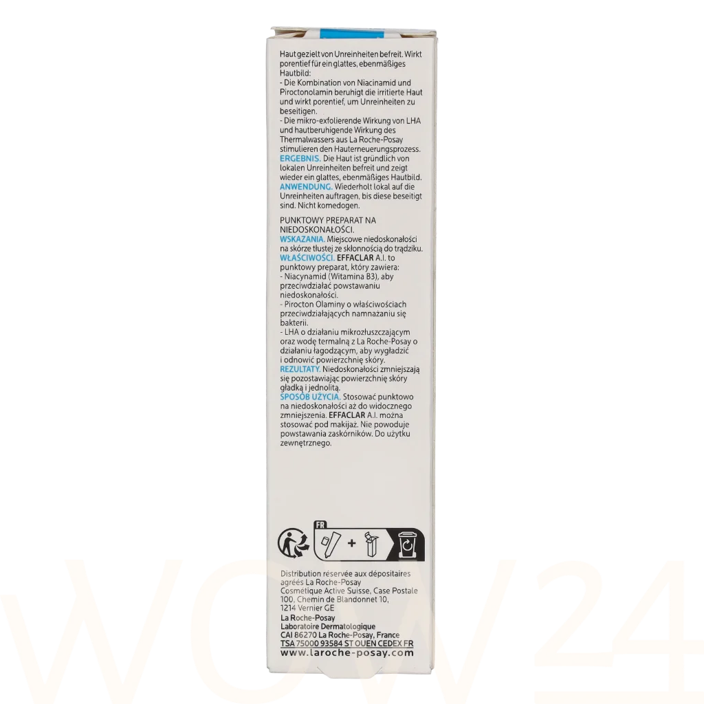 La Roche-Posay LRP Effaclar A.I. Targeted Imperfection Corrector 15 ml vietinės priežiūros priemonė