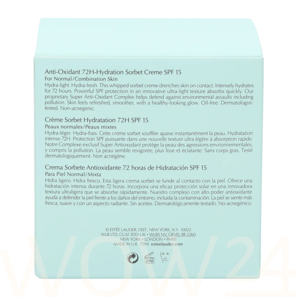 Este&eacute; Lauder E.Lauder DayWear Anti-Oxidant 72h-Hydr. Sorbet Cream SPF15 50 ml dieninis kremas