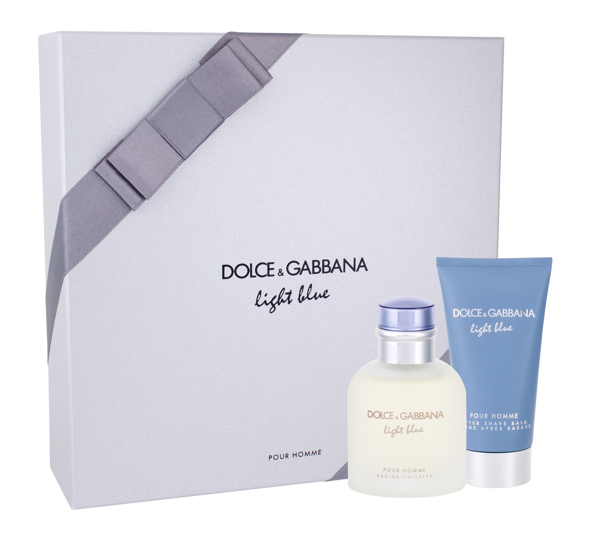 Dolce & Gabbana Light Blue Pour Homme 75ml Edt 75ml + 75ml Aftershave Balm Kvepalai Vyrams EDT Rinkinys