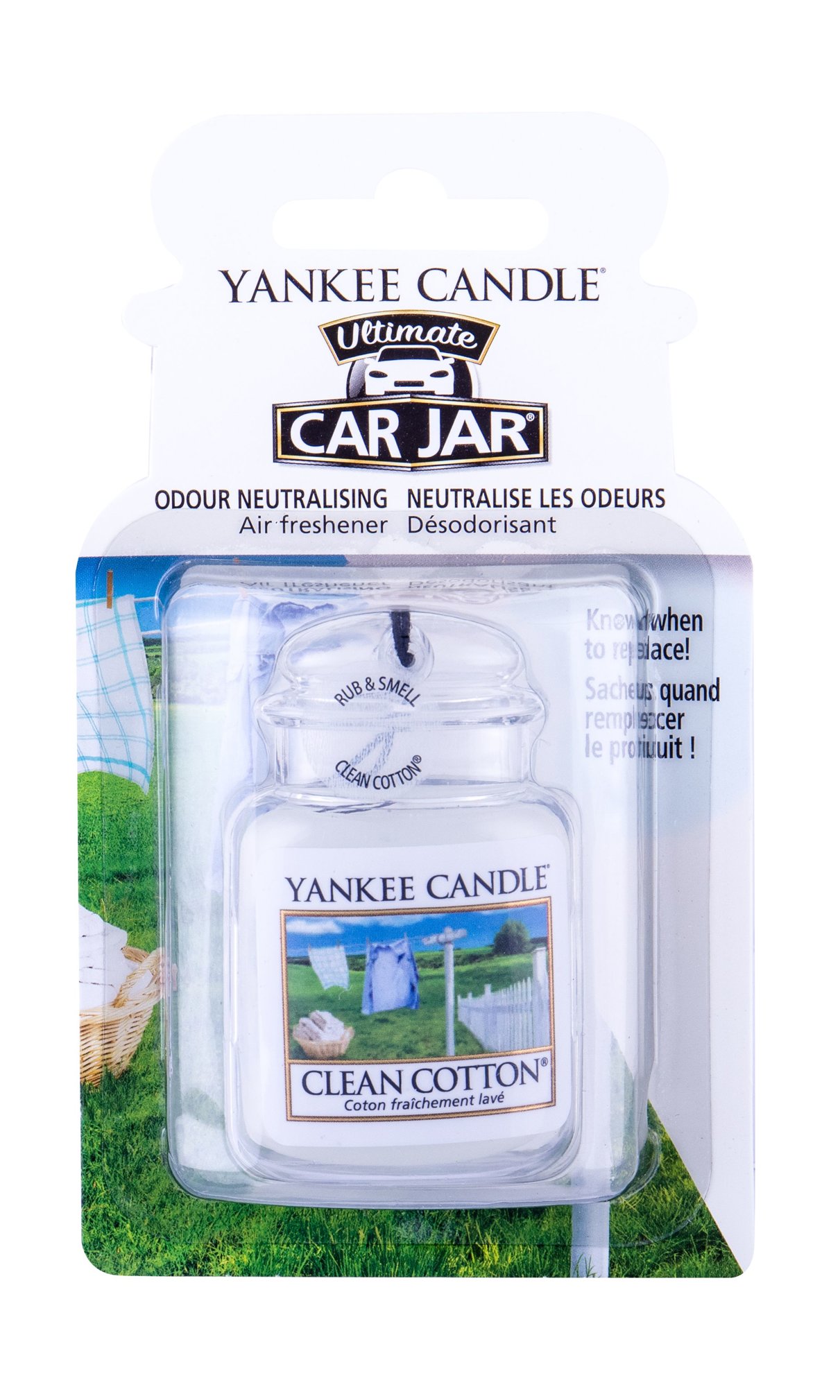 Yankee Candle Clean Cotton Car Jar Kvepalai Unisex