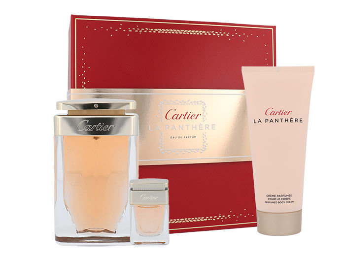 Cartier La Panthere 75ml Edp 75ml + 100ml body cream + 6ml Edp Kvepalai Moterims EDP Rinkinys