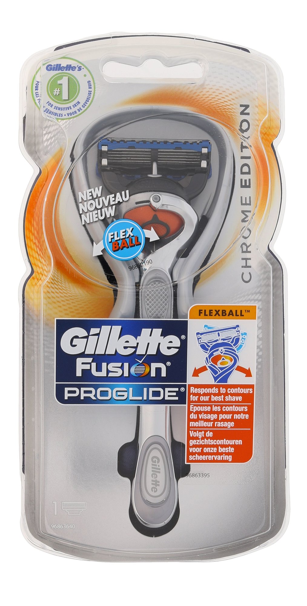 Gillette Fusion Proglide Chrome Edition skustuvas
