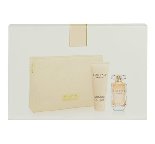 Elie Saab Le Parfum 50ml Edt 50ml + 75ml body milk + small handbag Kvepalai Moterims EDT Rinkinys (Pažeista pakuotė)
