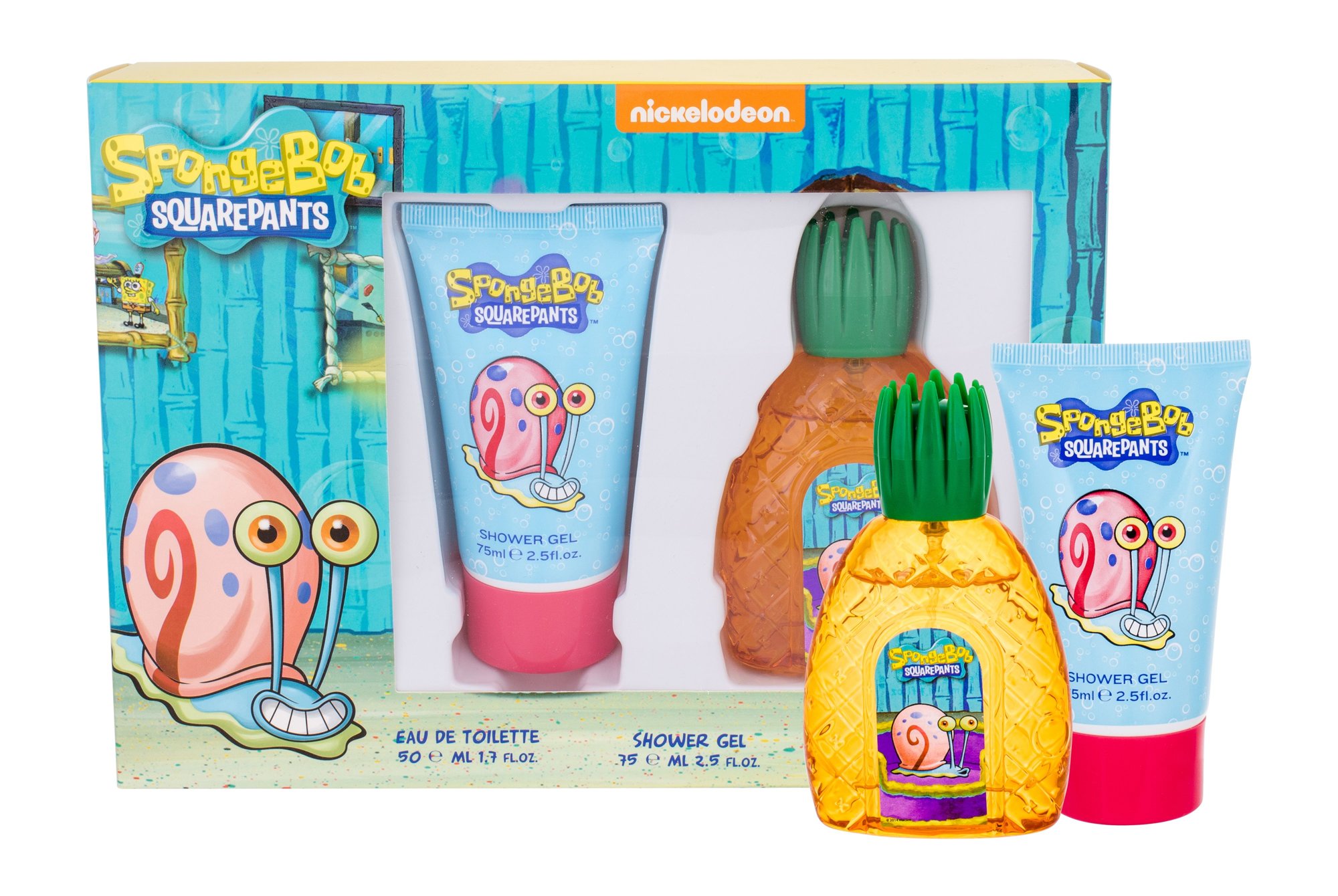 SpongeBob Squarepants Gary 50ml Edt 50 ml + Shower Gel 75 ml Kvepalai Vaikams EDT Rinkinys