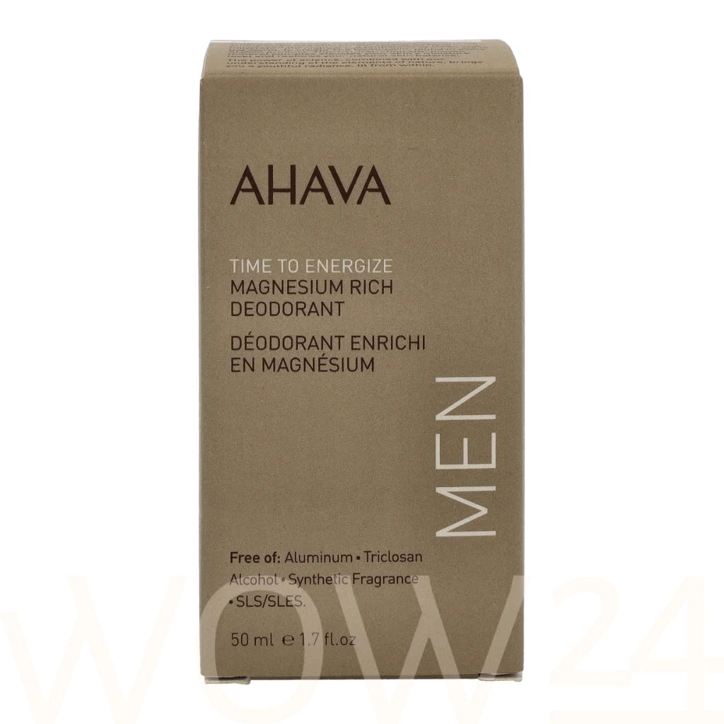 AHAVA Men Time To Energize Magnesium Rich Dezodorantas Dezodorantas ir antiperspirantas Vyrams