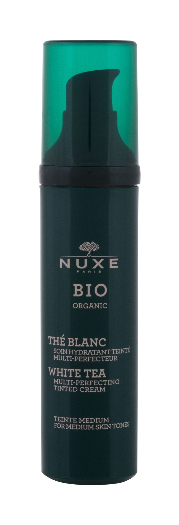 Nuxe Bio Organic White Tea Tinted Cream 50ml dieninis kremas Testeris
