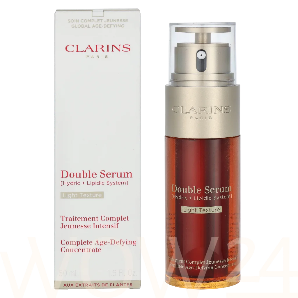 Clarins Clarins Double Serum Light Texture 50 ml natūrali veido odos priežiūros priemonė
