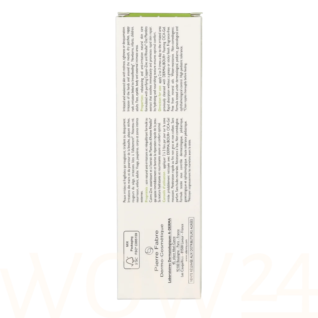 A-Derma A-Derma Dermalibour+ Repairing Cica-Cream 50 ml natūrali veido odos priežiūros priemonė