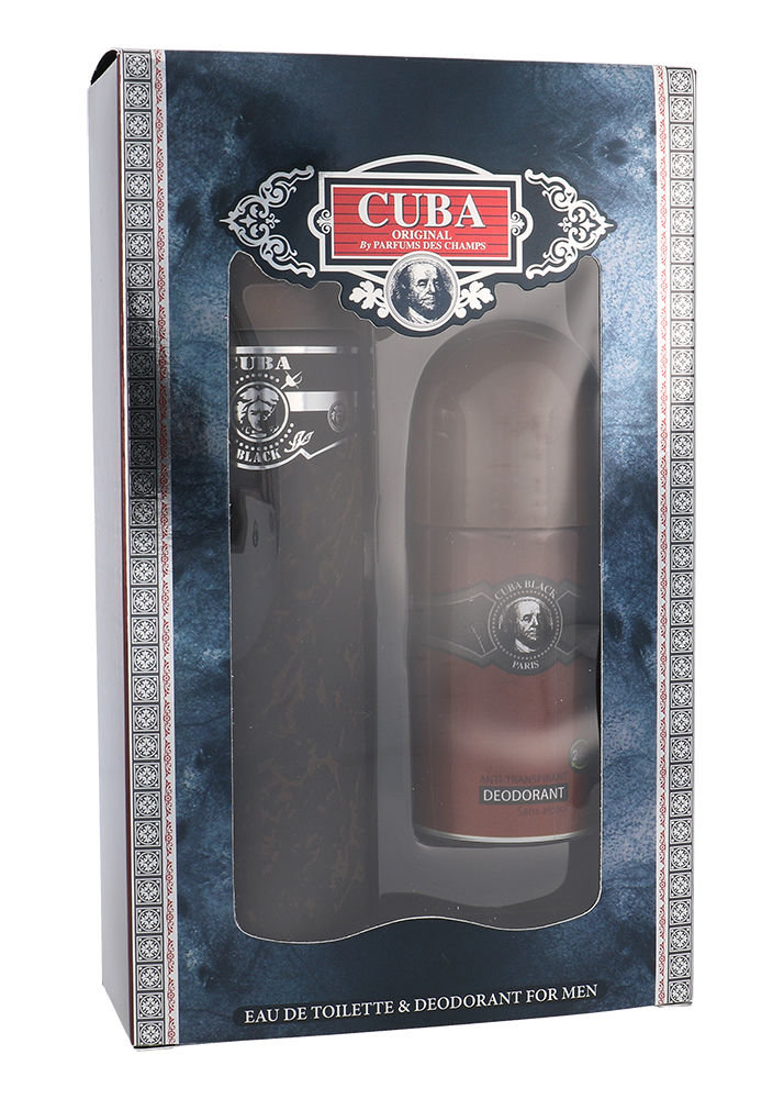 Cuba Black 100ml Edt 100 ml + Deodorant 50 ml Kvepalai Vyrams EDT Rinkinys (Pažeista pakuotė)