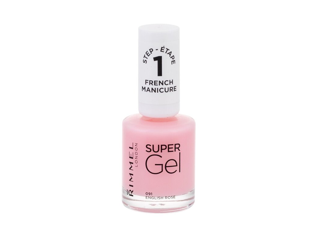 Rimmel London Super Gel French Manicure STEP1 12ml nagų lakas (Pažeista pakuotė)