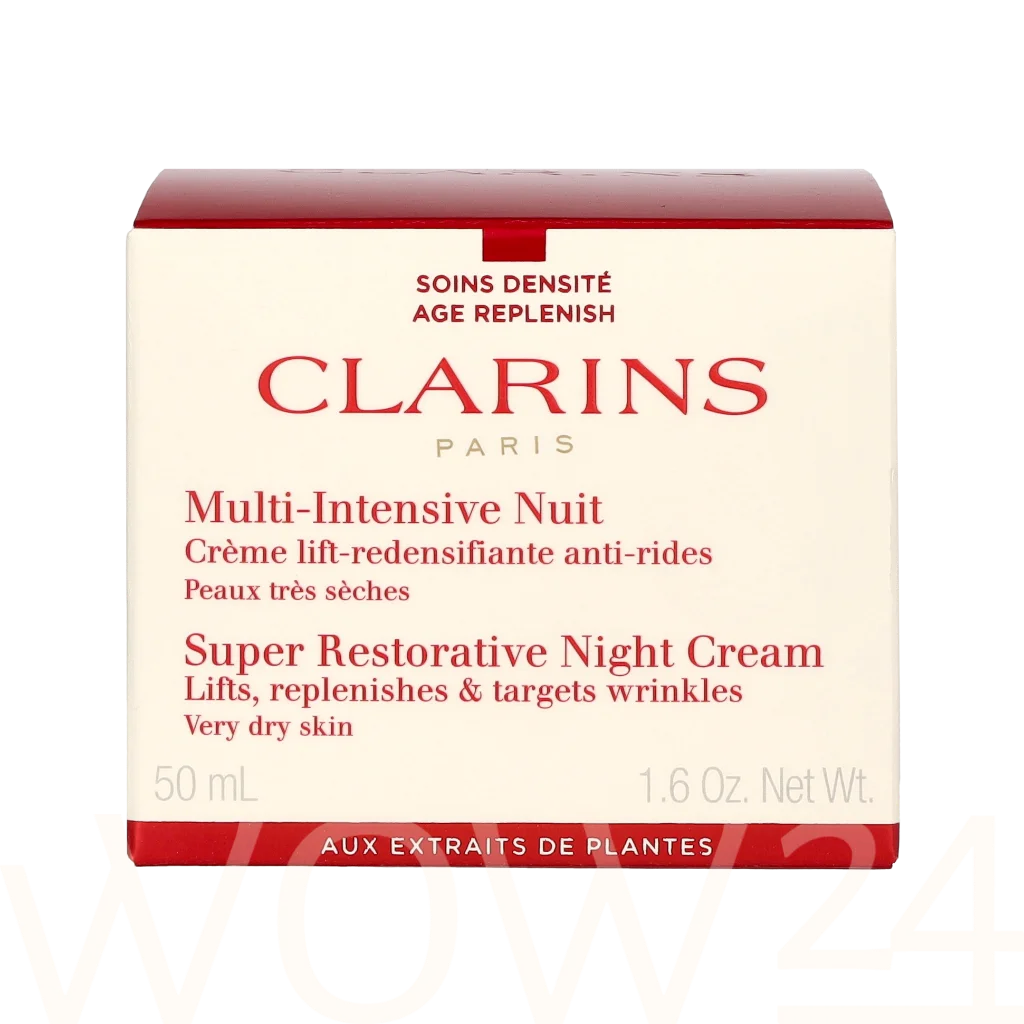  Clarins Super Restorative Night Cream 50 ml natūrali veido odos priežiūros priemonė