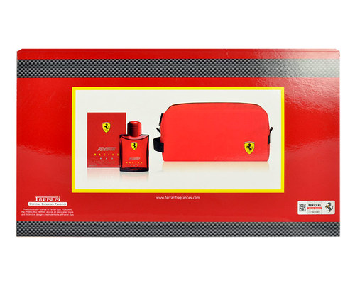 Ferrari Racing Red 125ml Edt 125ml + toilette bag Kvepalai Vyrams EDT Rinkinys (Pažeista pakuotė)