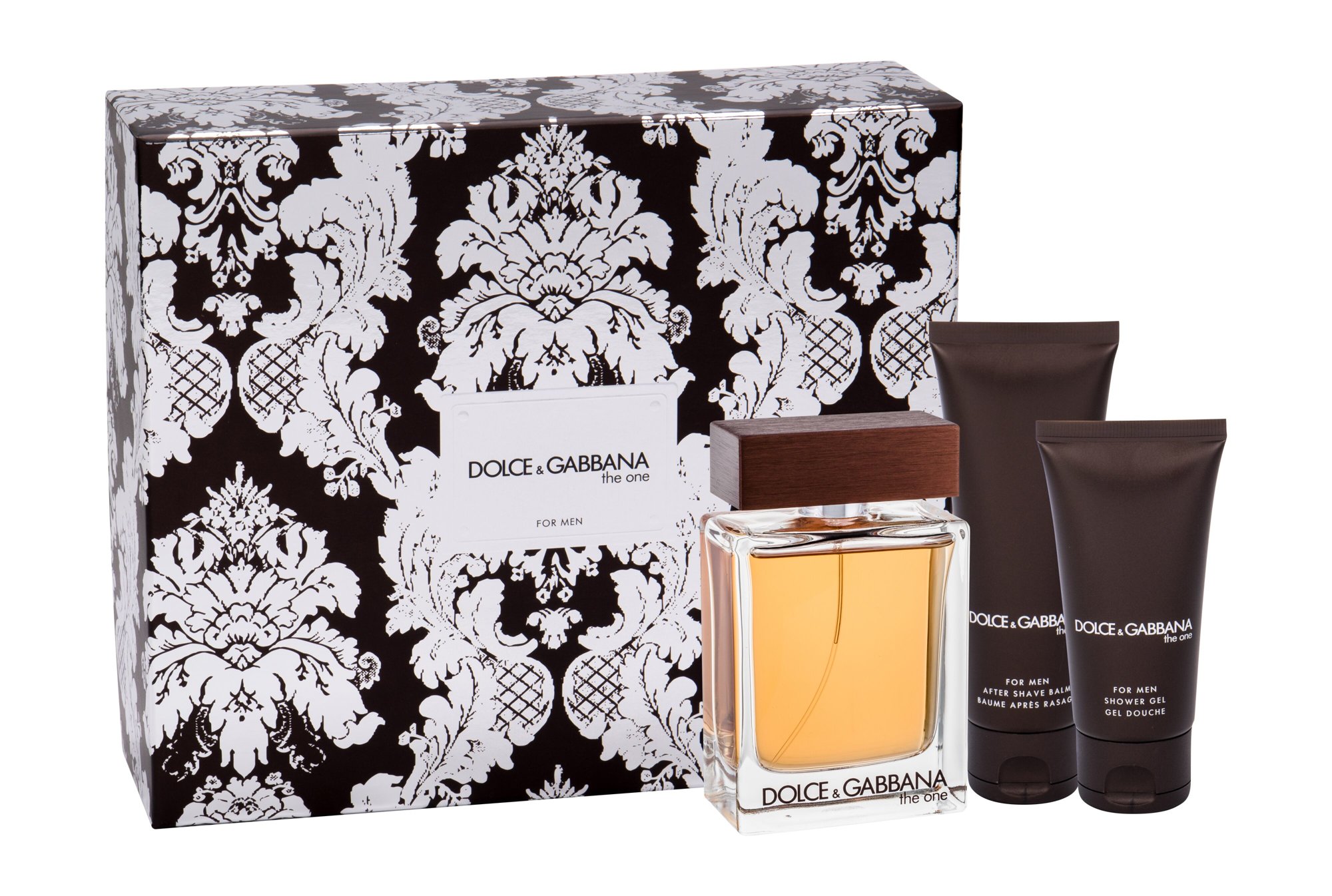 Dolce&Gabbana The One For Men 100ml Edt 100 ml + Aftershave Balm + Shower Gel 50 ml Kvepalai Vyrams EDT Rinkinys (Pažeista pakuotė)