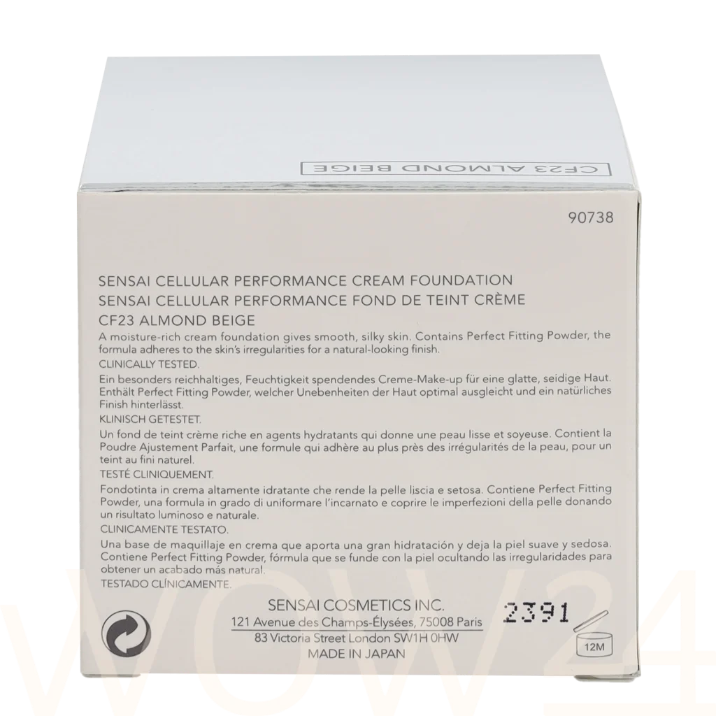 Sensai Sensai Cellular Performance Cream Foundation 30 ml makiažo pagrindas