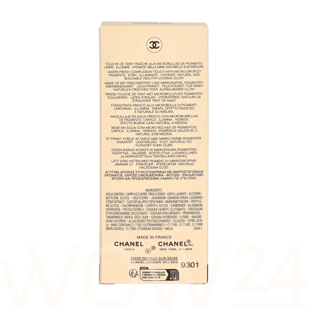 Chanel Chanel Les Beiges Water-Fresh Complexion Touch 20 ml makiažo pagrindas