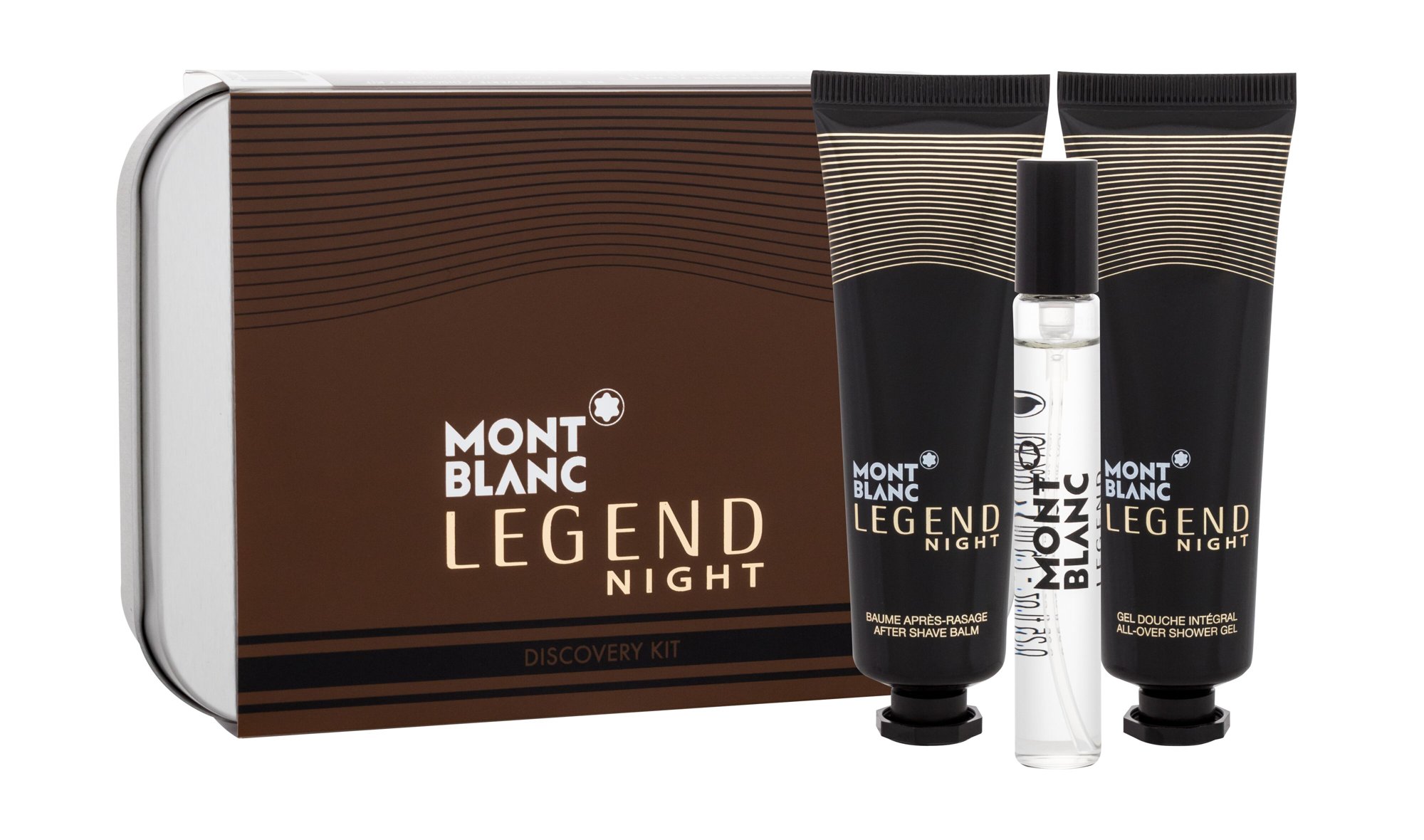 Montblanc Legend Night 7,5ml Edp 7,5 ml + Aftershave Balm 30 ml + Shower Gel 30 ml kvepalų mėginukas Vyrams EDP Rinkinys