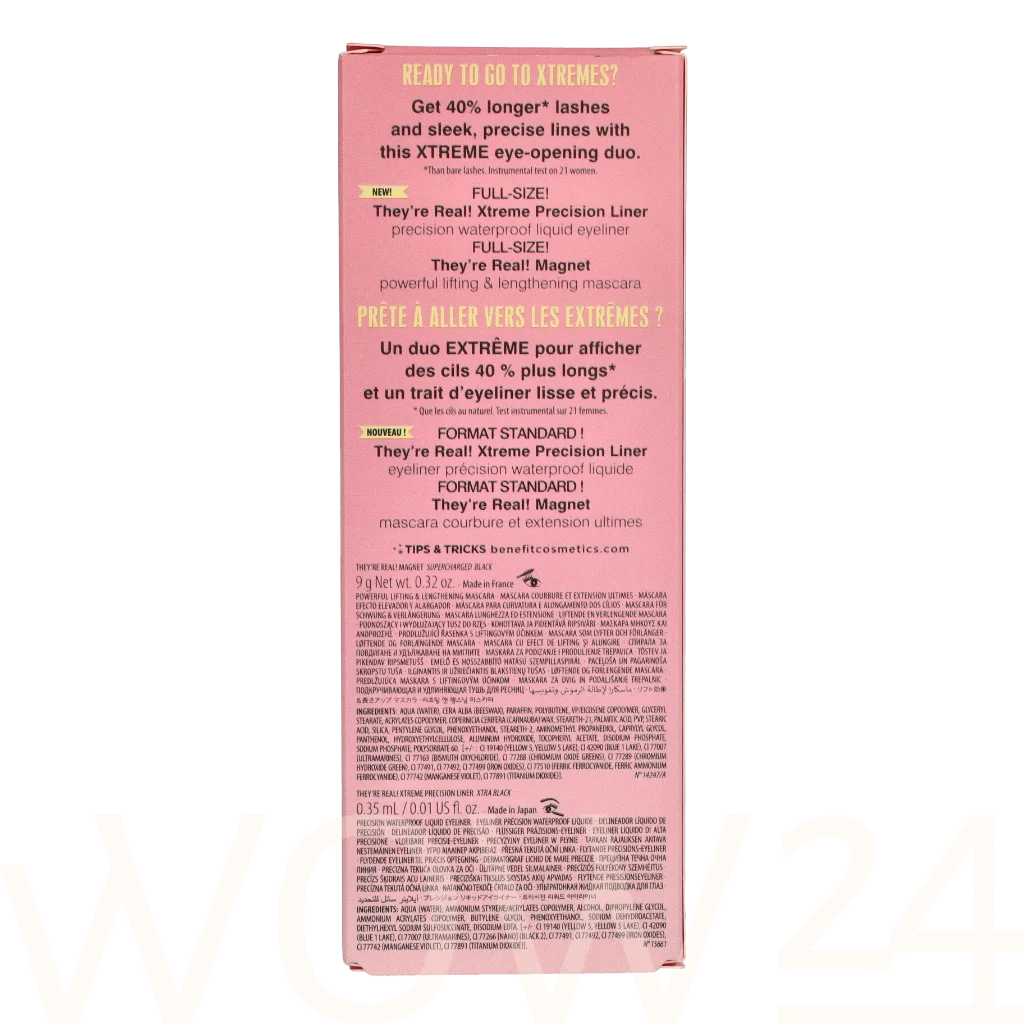 Benefit Benefit They&acute;Re Real! Xtreme Lash & Line Duo&nbsp;Mascara 9.35 ml blakstienų tu&scaron;as