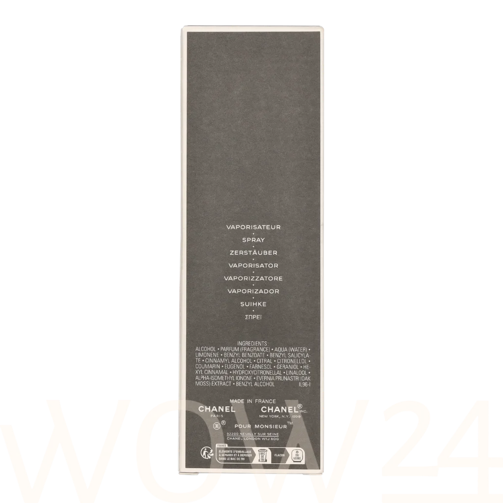 Chanel Chanel Pour Monsieur Edt Spray 100 ml kvepalai Vyrams EDT