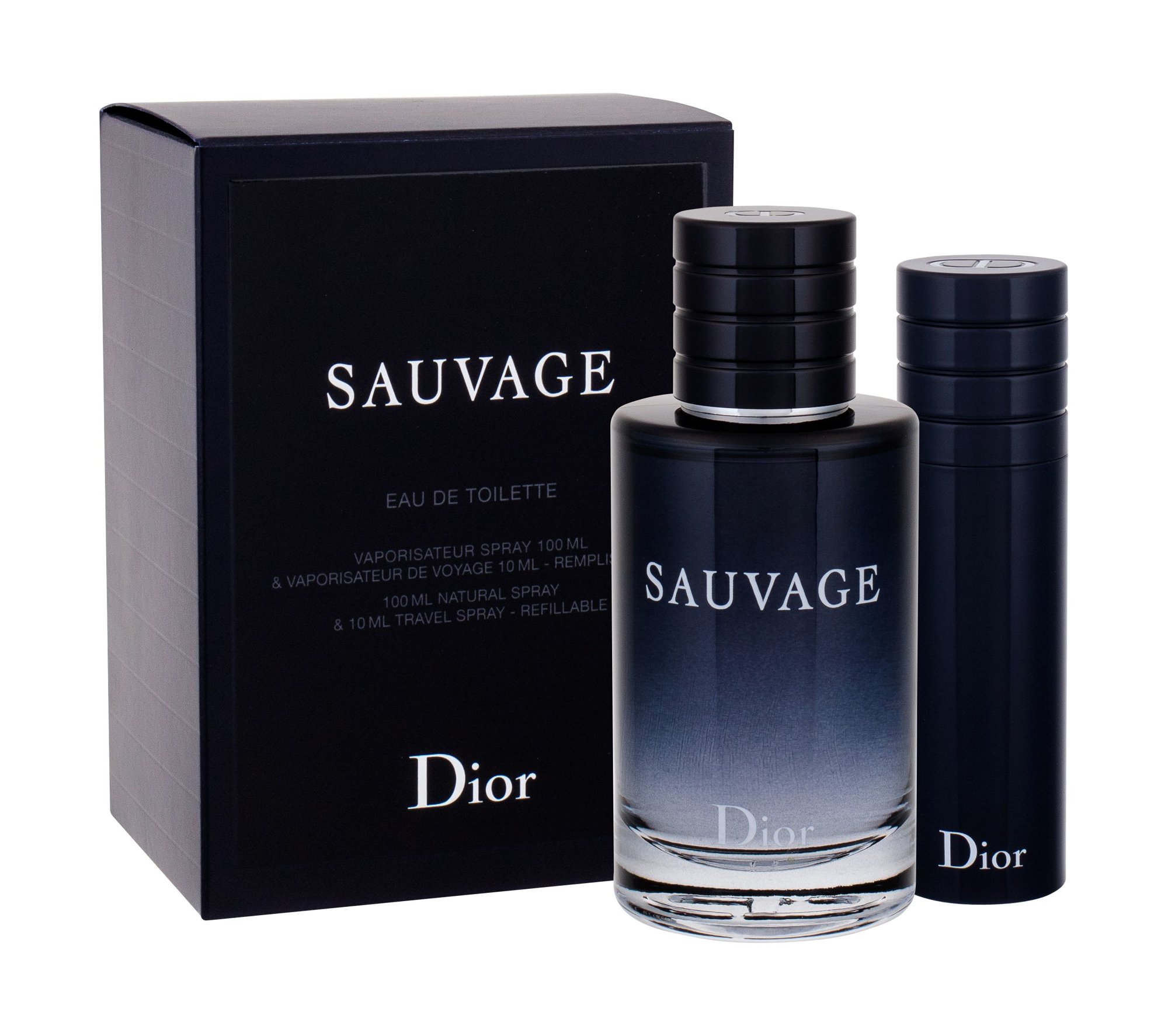 Christian Dior Sauvage 100ml Edt 100 ml + Edt 10 ml Kvepalai Vyrams EDT Rinkinys