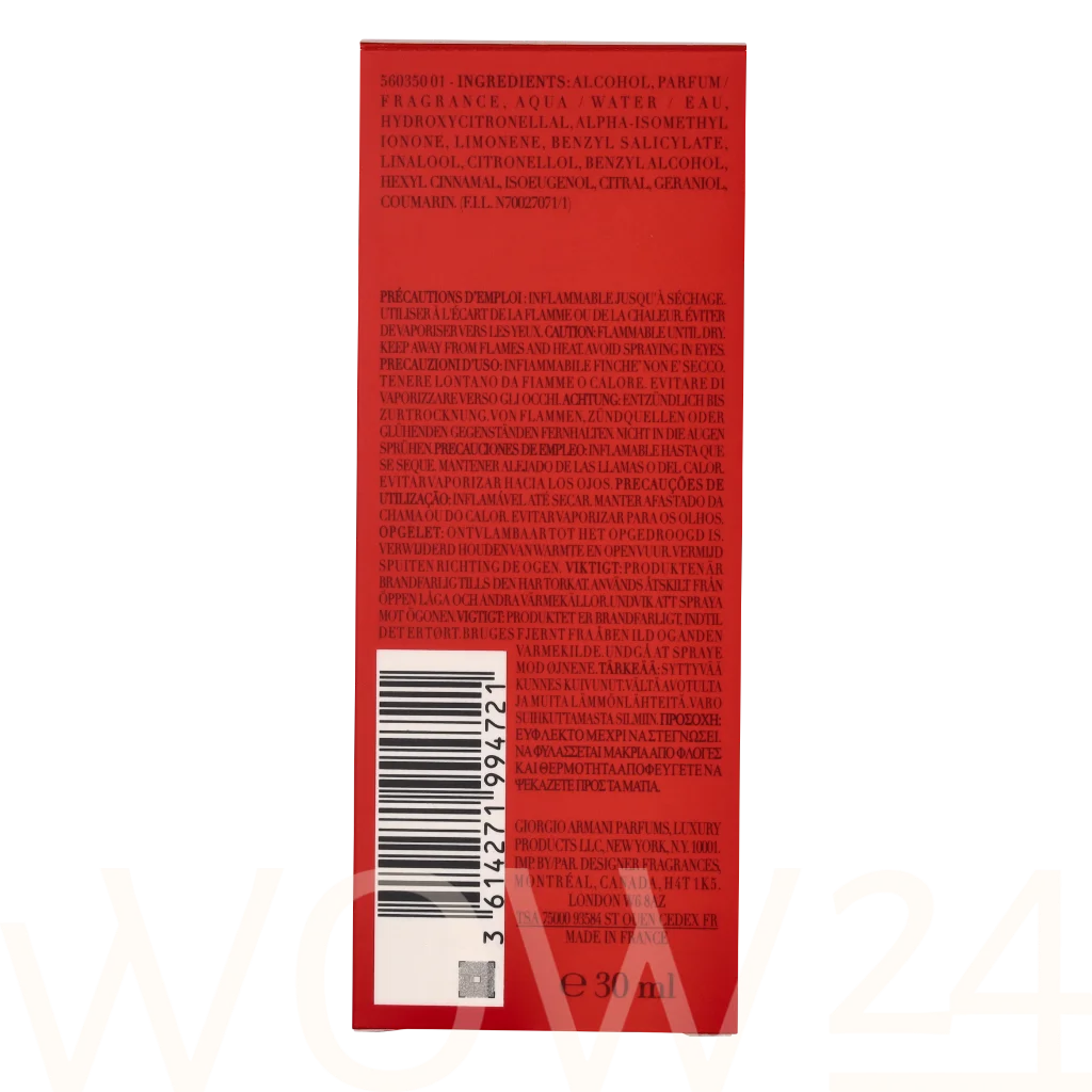 Armani Armani Si Passione Edp Spray 30 ml kvepalai Moterims EDP