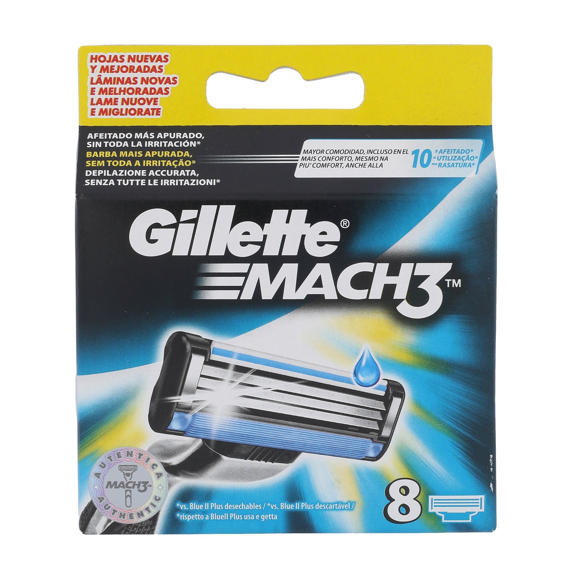 Gillette Mach3 8vnt skustuvo galvutė