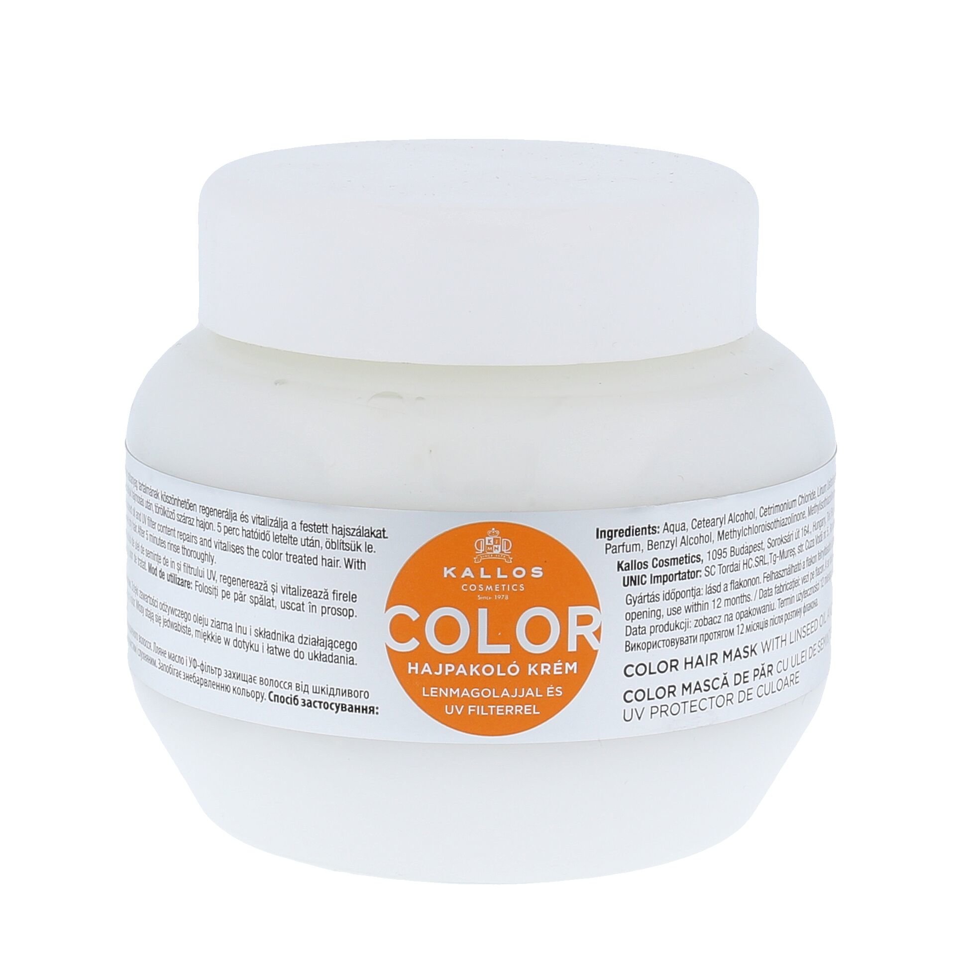 Kallos Cosmetics Color 275ml plaukų kaukė (Pažeista pakuotė)
