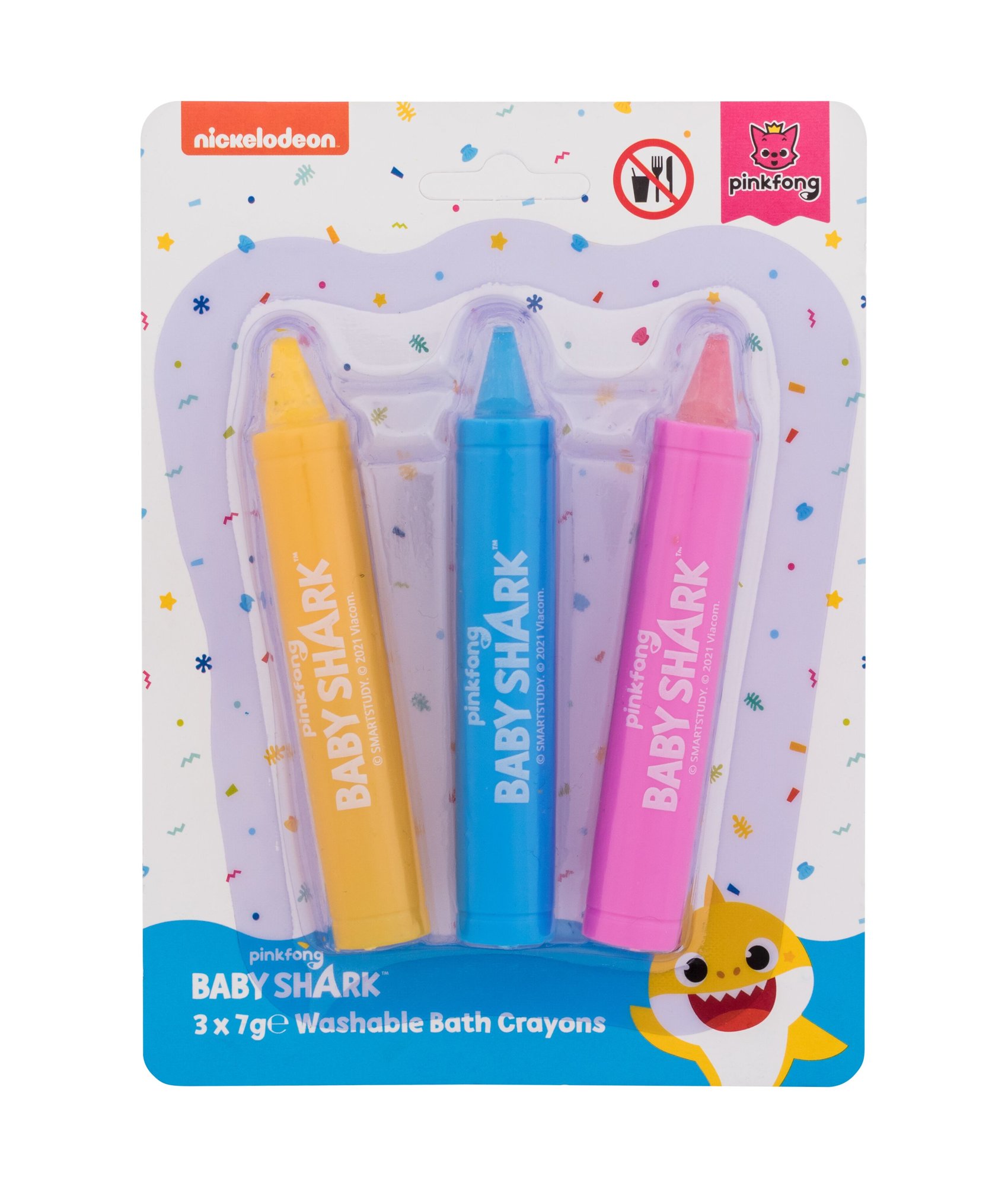 Pinkfong Baby Shark Washable Bath Crayons kempinė