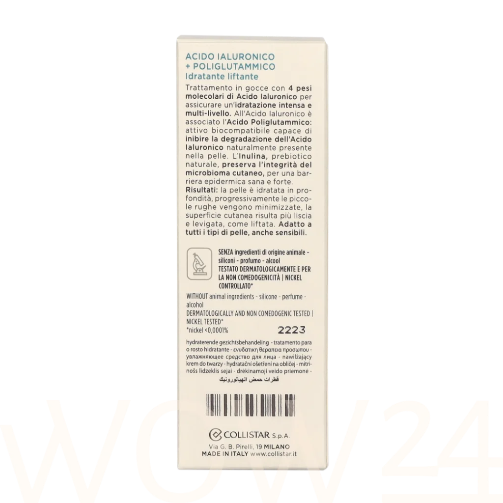 Collistar Collistar Attivi Puri Hyaluronic + Polyglutamic Face Serum 30 ml Veido serumas