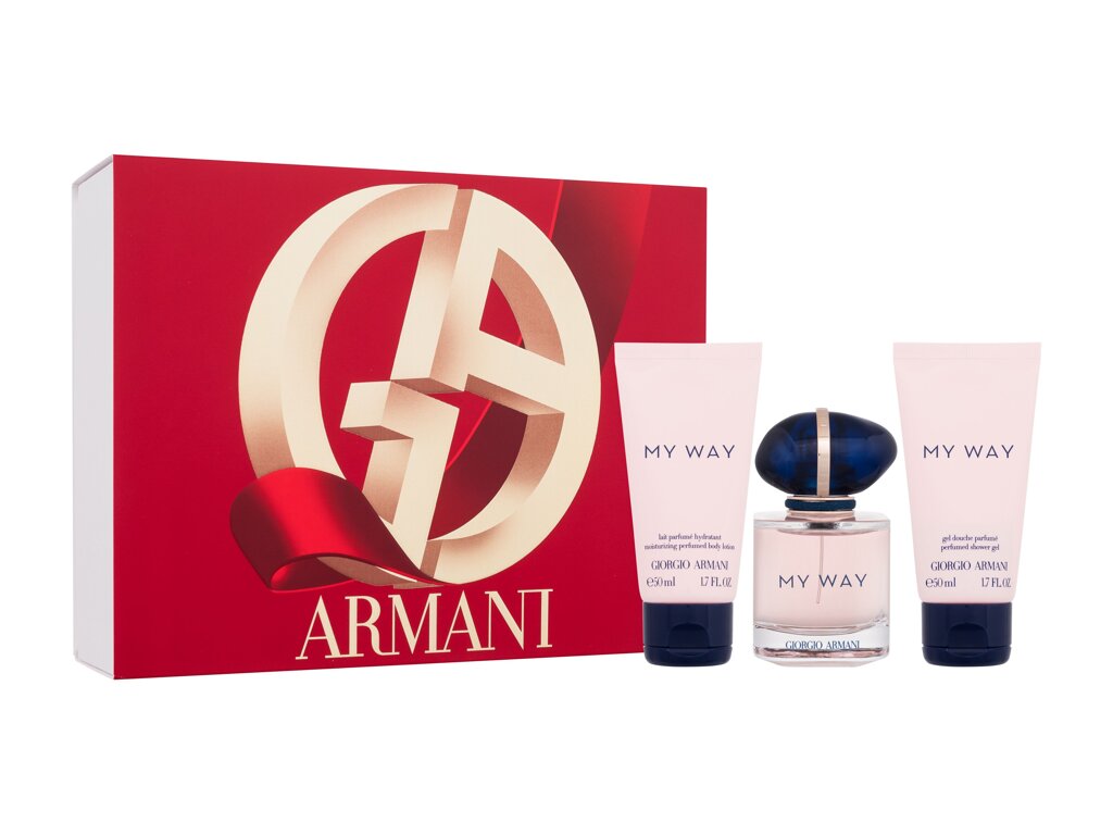 Giorgio Armani My Way 50ml Edp 50 ml + Body Lotion 50 ml + Shower Gel 50 ml Kvepalai Moterims EDP Rinkinys