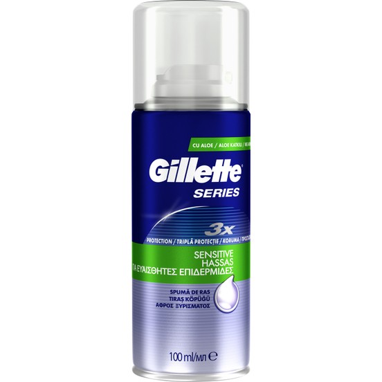 Gillette Series Sensitive 100 ml skutimosi putos