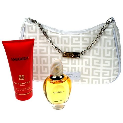 Givenchy Amarige 50ml Edt 50ml + 100ml Silk body veil + Handbag kvepalai Moterims EDT Rinkinys