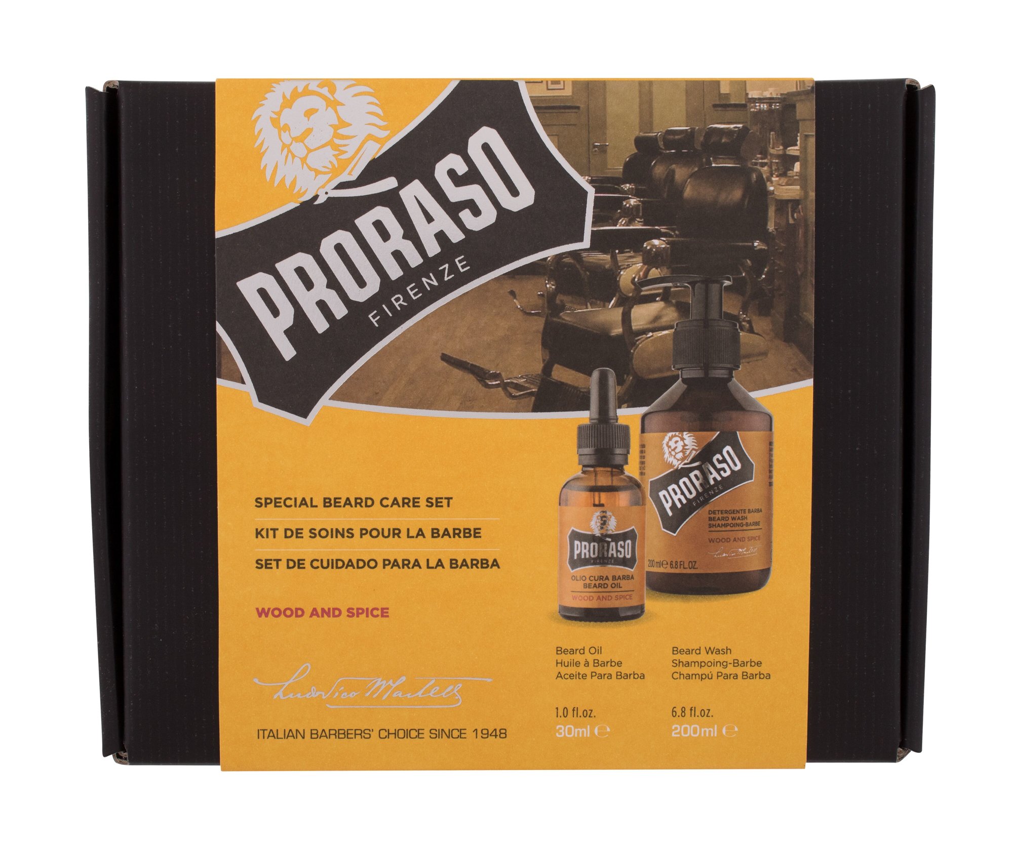 PRORASO Wood & Spice Special Beard Care Set &scaron;ampūnas