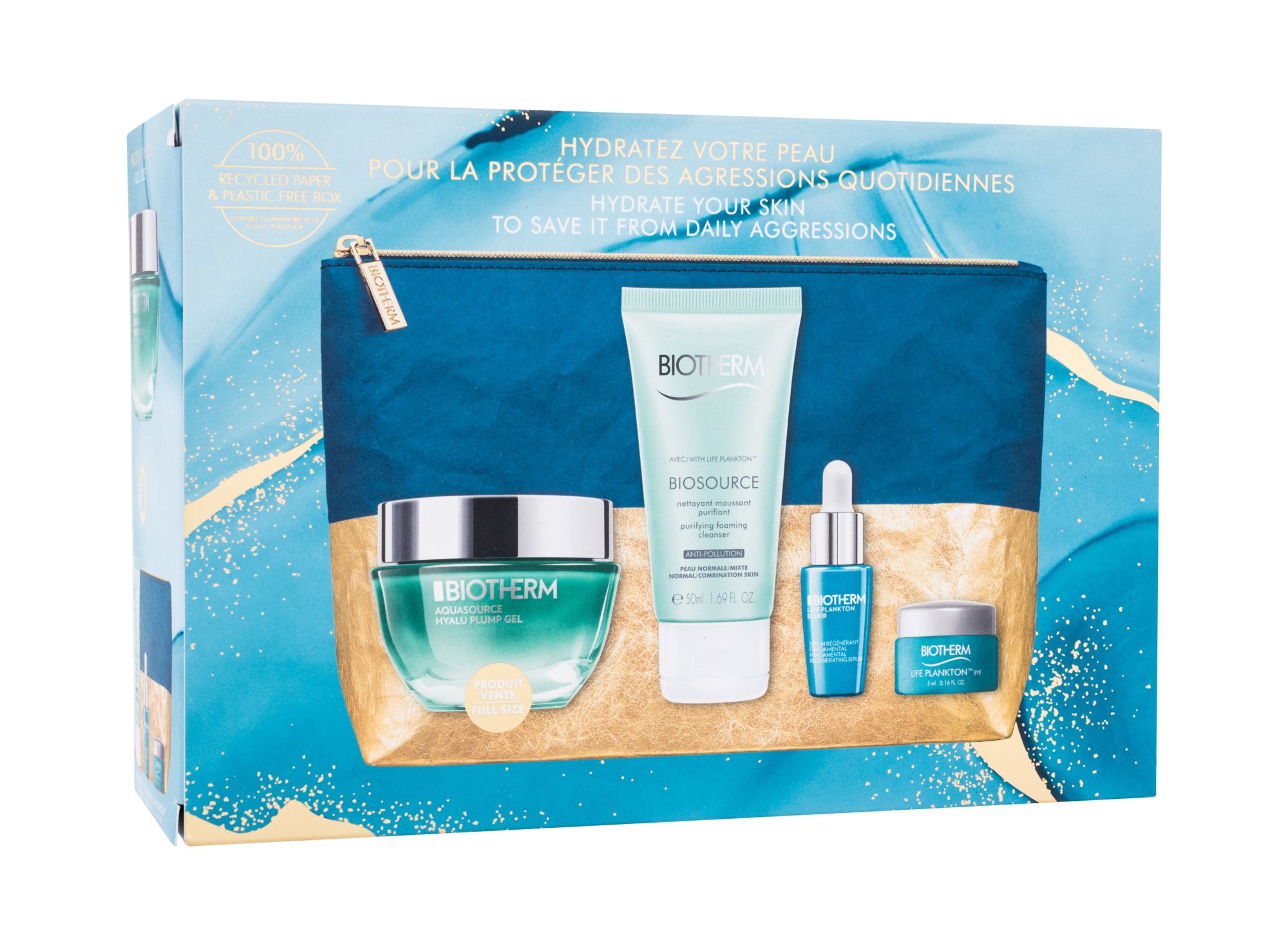 Biotherm Aquasource Hyalu Plump Gel Veido gelis 50 ml Damaged box Set