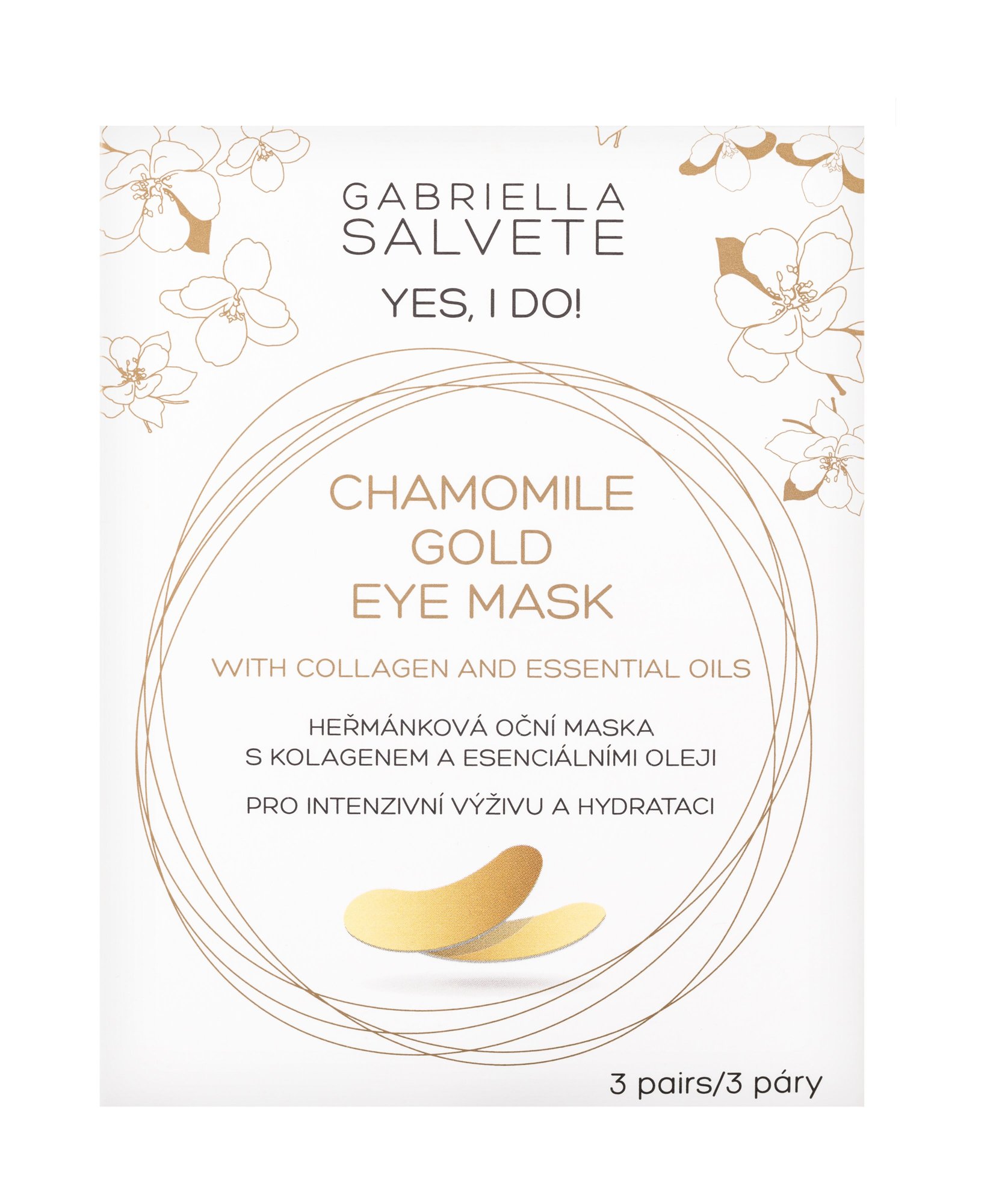 Gabriella Salvete Yes, I Do! Chamomile Gold Eye Mask paakių kaukė