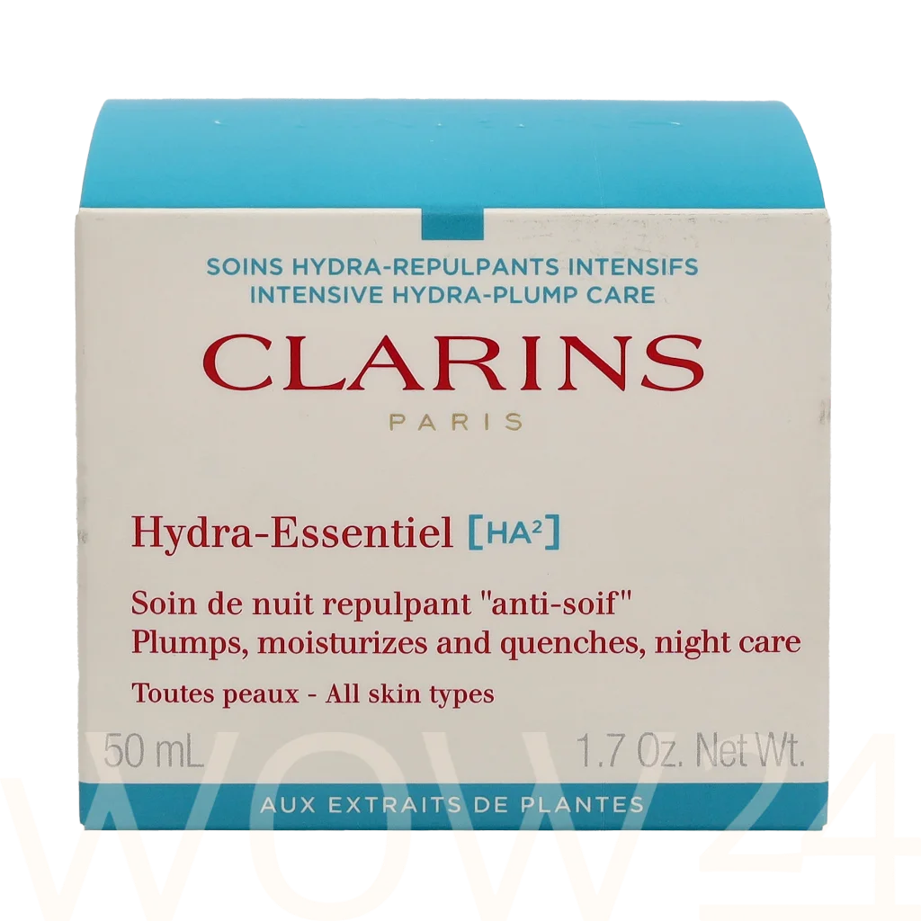 Clarins Hydra-Essentiel Night Cream 50 ml natūrali veido odos priežiūros priemonė
