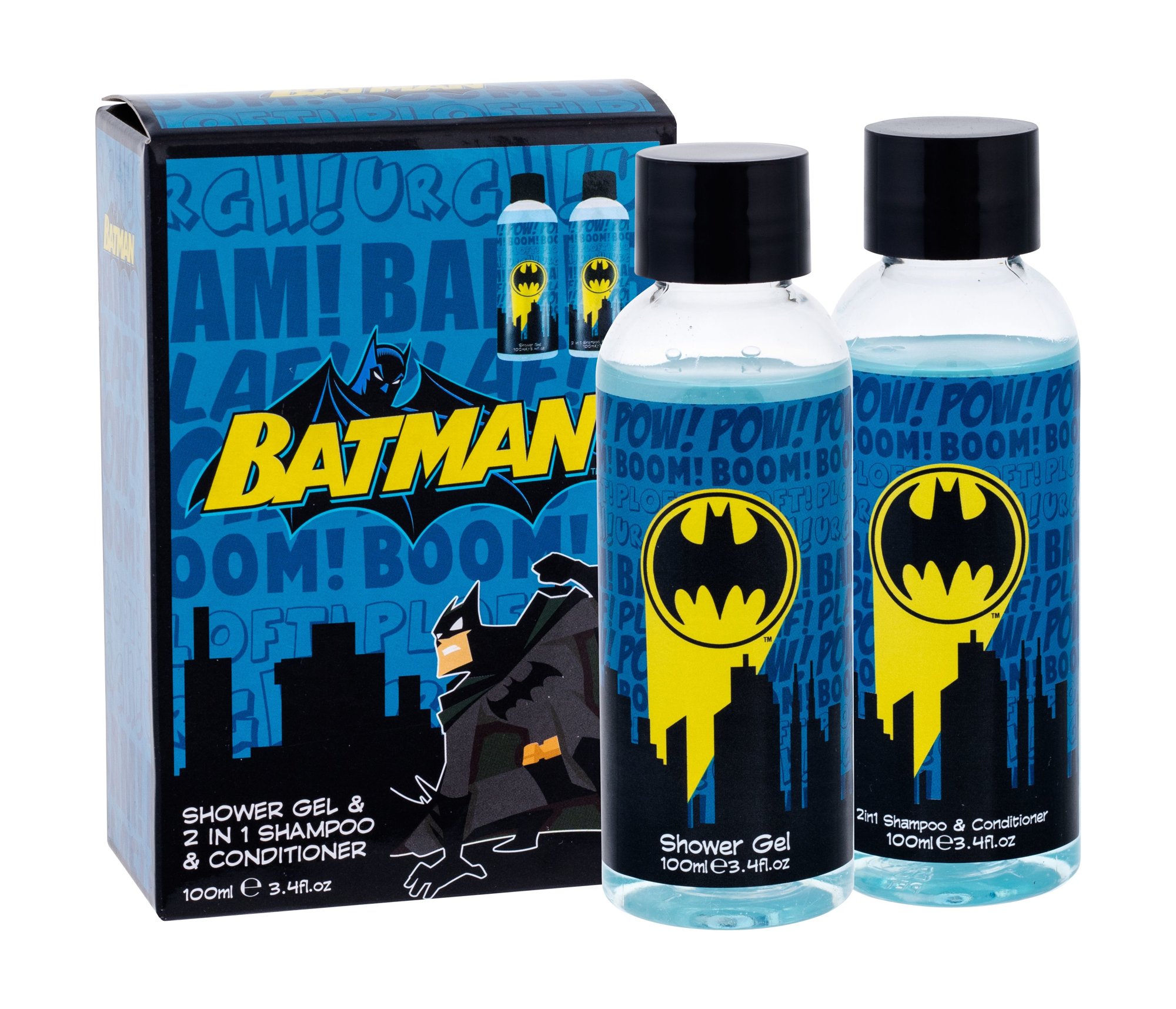 DC Comics Batman 100ml Shower Gel 100 ml + Shampoo and Conditioner 2v1 100ml dušo želė Rinkinys