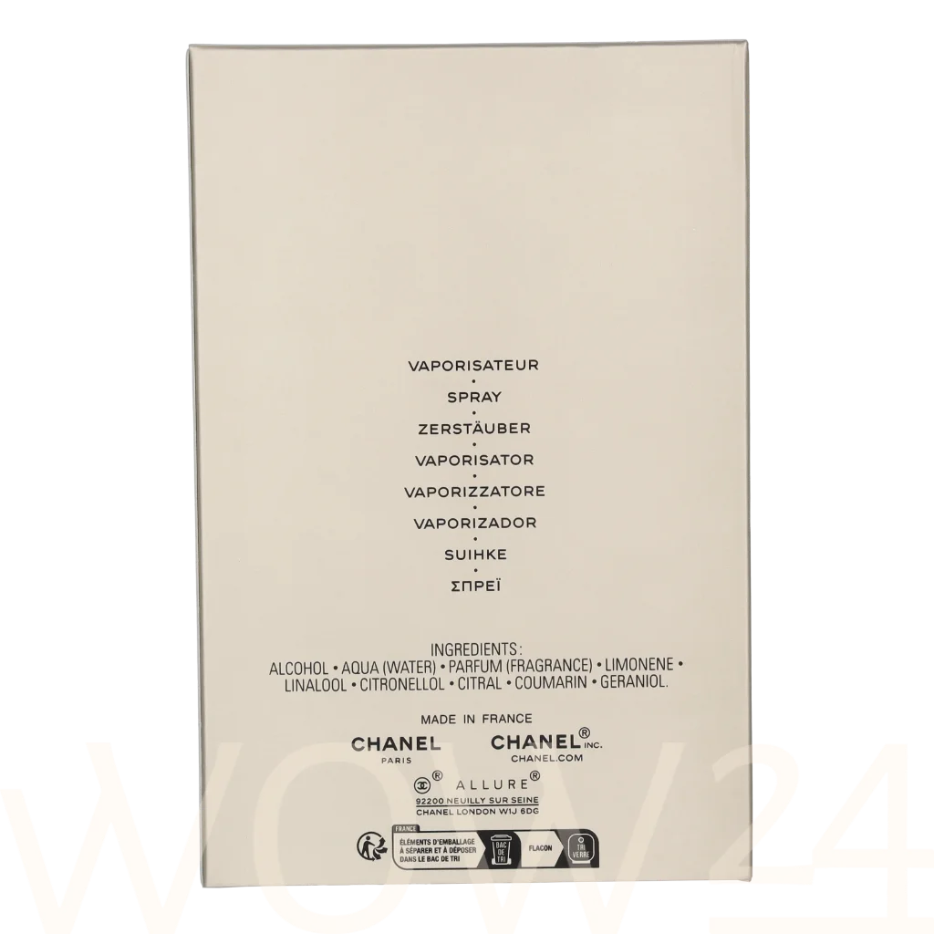 Chanel Chanel Allure Homme Edition Blanche Edp Spray 100 ml kvepalai Vyrams EDP
